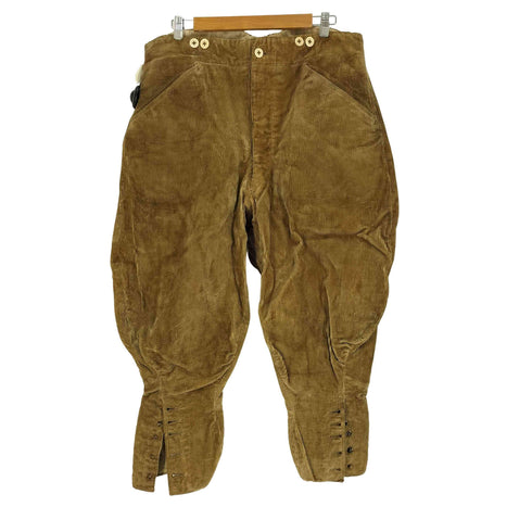 30-40S EURO VINTAGE Corduroy Jodhpurs Pants コーデュロイ ジョッパーズ パンツ メンズ