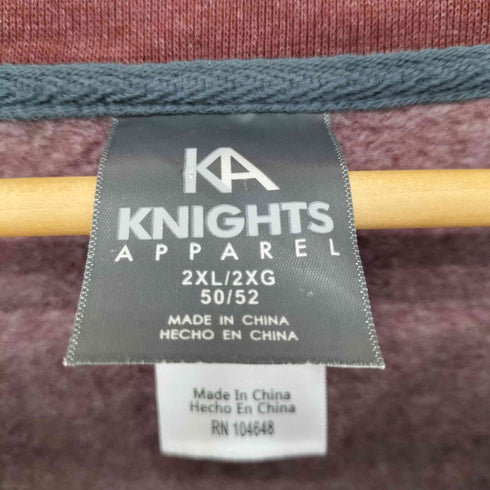 KNIGHT APPAREL Vガゼット 4段プリントクルーネックスウェット メンズ 2XL