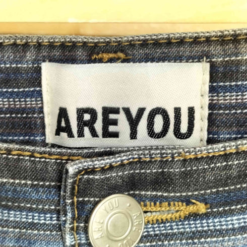 AREYOU ストライプ ストレート デニムパンツ メンズ JPN:M