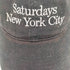 サタデーズニューヨークシティ Saturdays NYC Washed cap Black ロゴ 刺繍 6パネル キャップ メンズ FREE