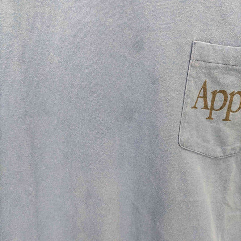 ヘインズ Hanes 80s 裾袖シングル 企業ロゴ ポケット付きクルーネックTシャツ メンズ JPN:L