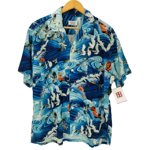 ぺニーズタウンクラフト PENNEYS TOWNCRAFT 60S 日本製 総柄 開襟 オープンカラーシャツ アロハシャツ メンズ JPN:L