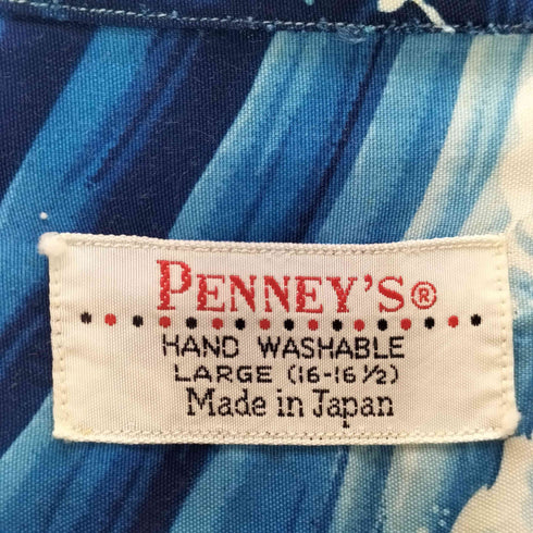 ぺニーズタウンクラフト PENNEYS TOWNCRAFT 60S 日本製 総柄 開襟 オープンカラーシャツ アロハシャツ メンズ JPN:L