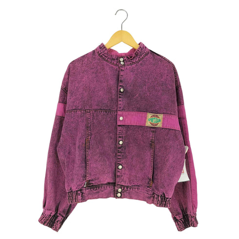 リーバイス Levis SPORTJEANS カナダ製 後染 ケミカルウォッシュ パターン切替 デニムジャケット メンズ import:L