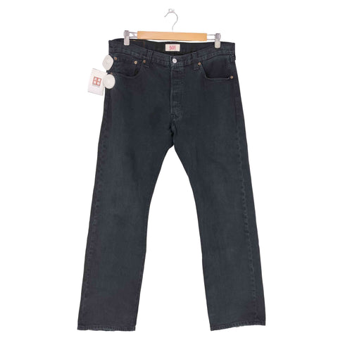 リーバイス Levis 501 ボタン裏092刻印 ユーロリーバイス 後染め ブラック デニムパンツ メンズ W36 L32