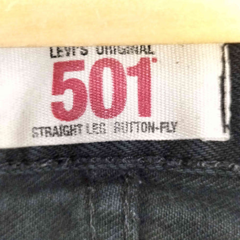 リーバイス Levis 501 ボタン裏092刻印 ユーロリーバイス 後染め ブラック デニムパンツ メンズ W36 L32