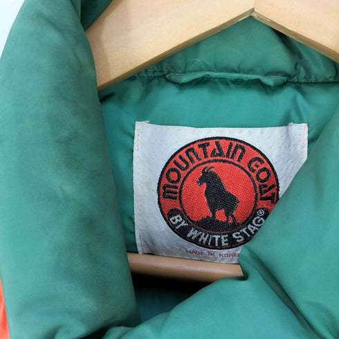 MOUNTAIN GOAT スイッチングパターン ナイロン ダウンベスト メンズ import:M