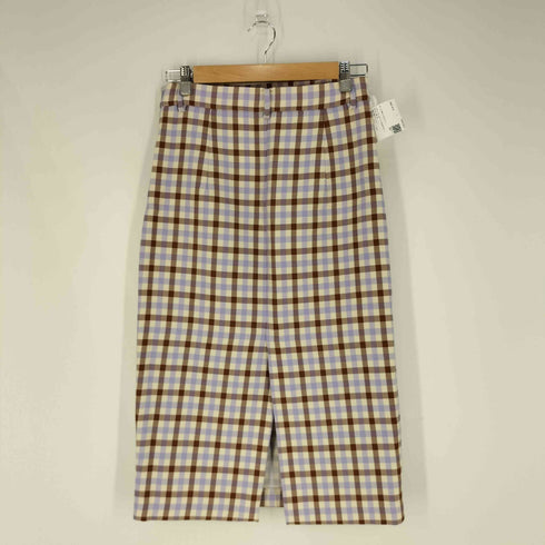 ザラ ZARA チェック柄ロングスカート レディース JPN:M