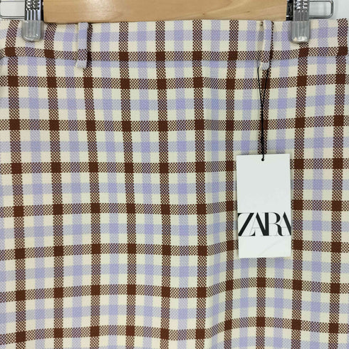ザラ ZARA チェック柄ロングスカート レディース JPN:M