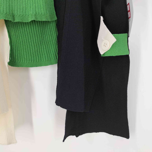 PLUS ASYMMETRY HEM KNIT TOPS レディース