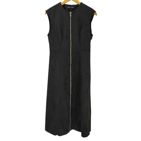 ザラ ZARA フェイクスエード ミディワンピース レディース import:M