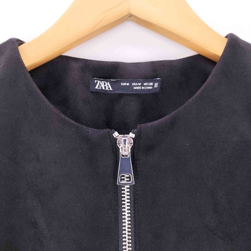 ザラ ZARA フェイクスエード ミディワンピース レディース import:M