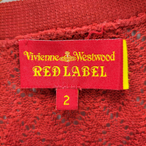 ヴィヴィアンウエストウッドレッドレーベル Vivienne Westwood RED LABEL レースリブカーディガン レディース 2
