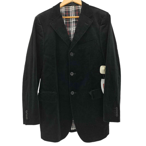 バーバリーブラックレーベル BURBERRY BLACK LABEL 裏地ノバチェック3Bコーデュロイテーラードジャケット ノヴァチェック メンズ import:L