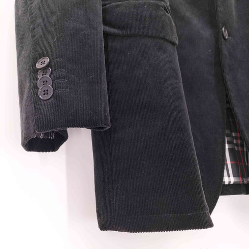 バーバリーブラックレーベル BURBERRY BLACK LABEL 裏地ノバチェック3Bコーデュロイテーラードジャケット ノヴァチェック メンズ import:L