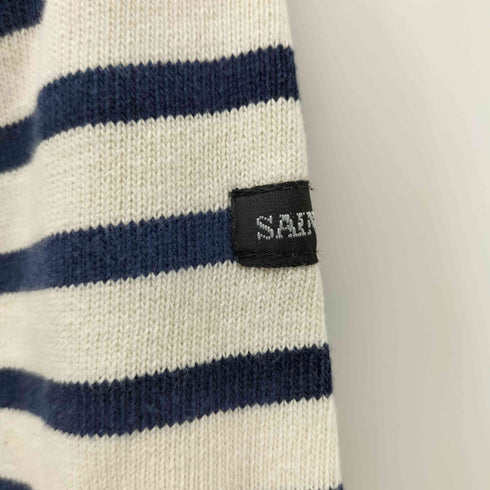 セントジェームス SAINT JAMES ボーダー柄ボートネックバスクシャツ メンズ