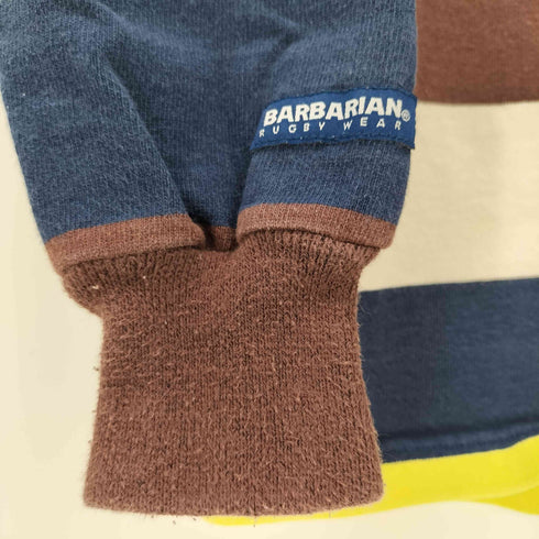 バーバリアン BARBARIAN ボーダー柄ラガーシャツ メンズ import:M