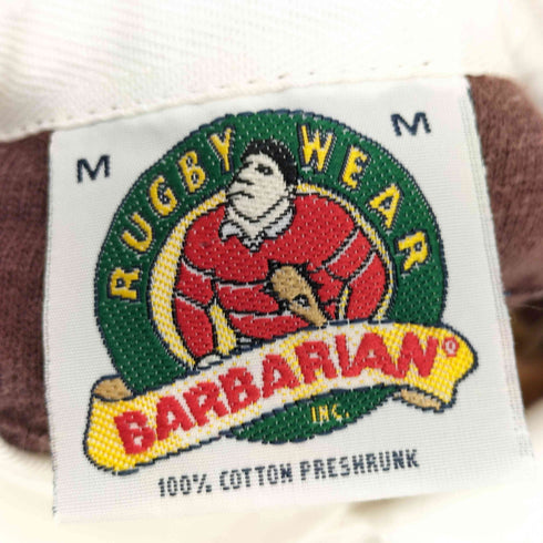 バーバリアン BARBARIAN ボーダー柄ラガーシャツ メンズ import:M