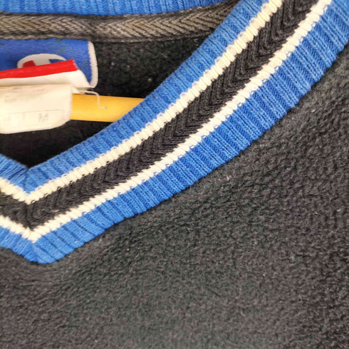 チャンピオン Champion AUTHENTIC ATHLETIC APPAREL メキシコ製 ロゴ刺繍 Vネック フリースプルオーバー メンズ import:M