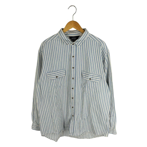 ウールリッチ WOOLRICH 三角タグ ストライプ柄 ワークシャツ メンズ