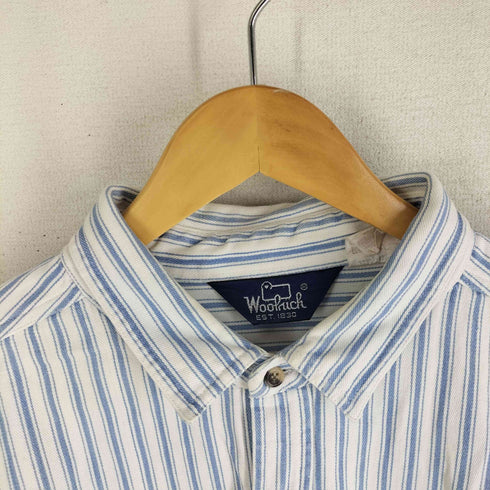 ウールリッチ WOOLRICH 三角タグ ストライプ柄 ワークシャツ メンズ