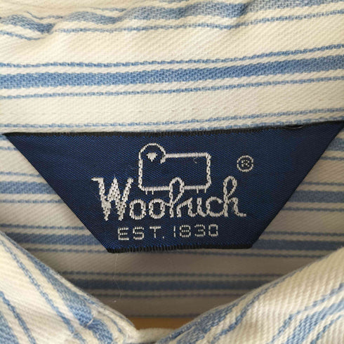 ウールリッチ WOOLRICH 三角タグ ストライプ柄 ワークシャツ メンズ