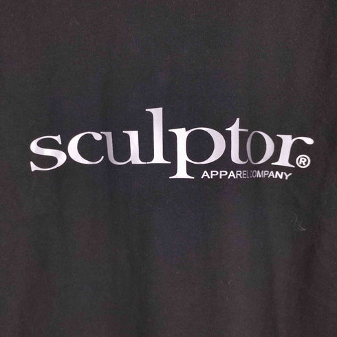 スカルプター SCULPTOR Metallic Serif Logo Tee メンズ import:L