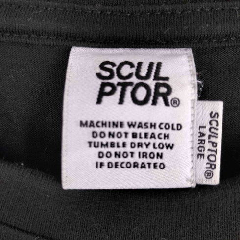 スカルプター SCULPTOR Metallic Serif Logo Tee メンズ import:L
