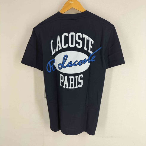ラコステ LACOSTE フロントボーダーバックプリントTシャツ メンズ import:XS