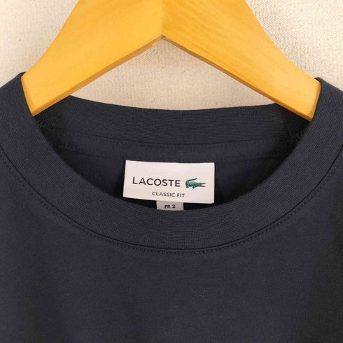 ラコステ LACOSTE フロントボーダーバックプリントTシャツ メンズ import:XS