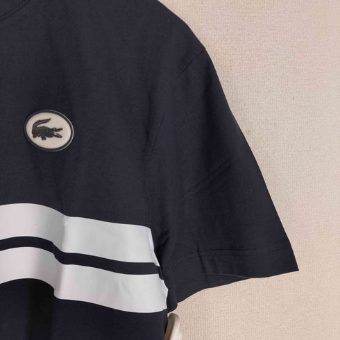 ラコステ LACOSTE フロントボーダーバックプリントTシャツ メンズ import:XS