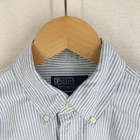 ポロバイラルフローレン Polo by RALPH LAUREN THE BIG FIT ストライプ 裾ポニー BD ビッグシルエット 長袖シャツ メンズ JPN:S