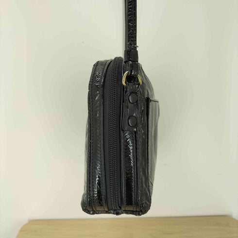 ANGEL GINZA ロゴ型押し エナメルショルダーバッグ レディース ONE SIZE