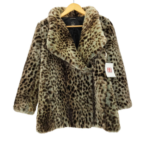 ザラ ZARA レオパード柄 フェイクファーコート レディース JPN:XS