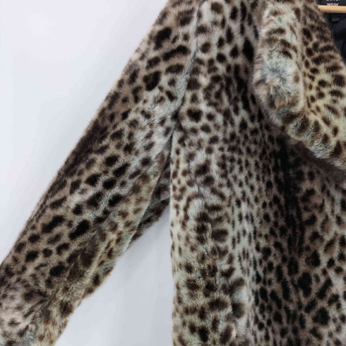 ザラ ZARA レオパード柄 フェイクファーコート レディース JPN:XS
