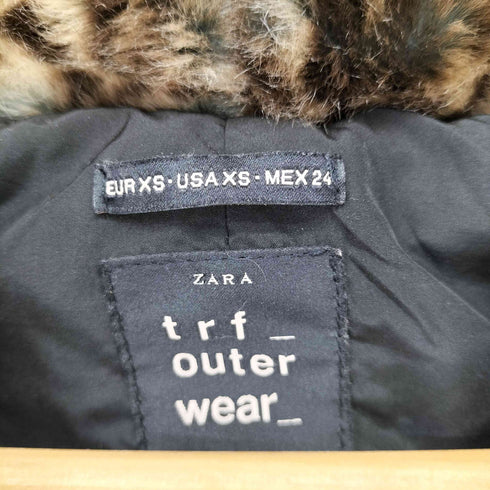 ザラ ZARA レオパード柄 フェイクファーコート レディース JPN:XS