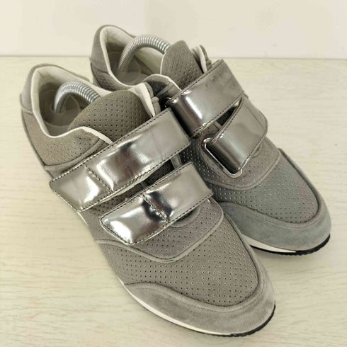 マックスマーラ MAX MARA ベルクロパンチングレザースニーカー レディース EU36