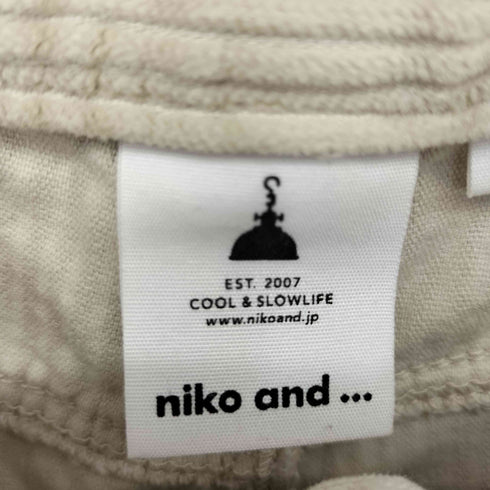 ニコアンド niko and... タックコーデュロイワイドパンツ レディース JPN:3