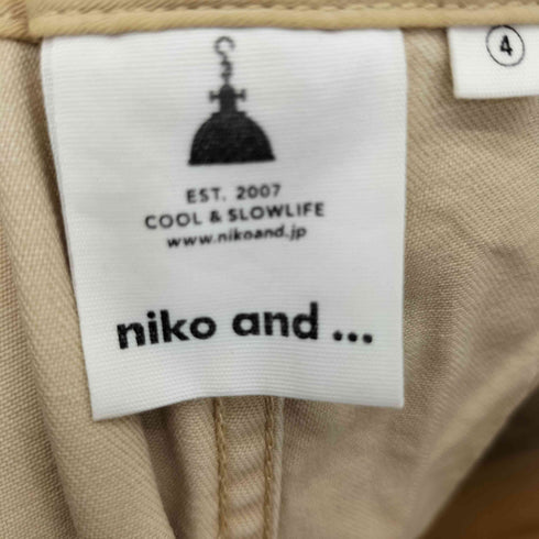 ニコアンド niko and... ベイカーワイドパンツ レディース JPN:4