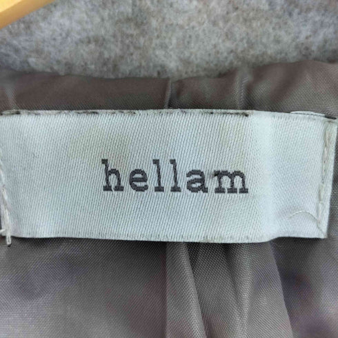 hellam スタンドカラー ケープロングコート レディース FREE