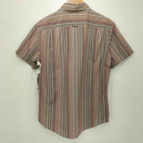 ポールスミスロンドン Paul Smith LONDON マルチカラーストライプ半袖シャツ メンズ M