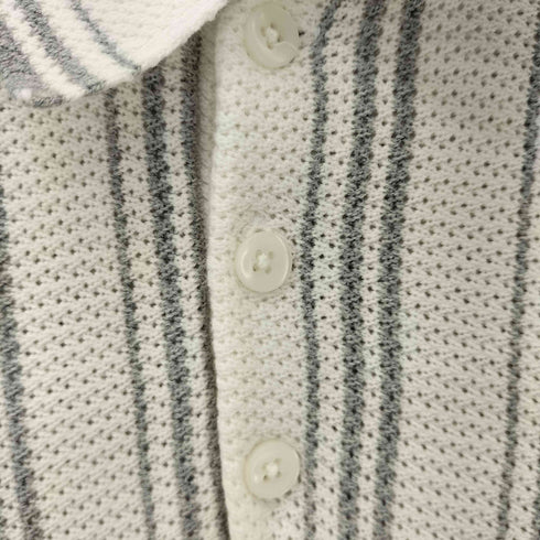ギャップ Gap コットン ストライプ柄ポロシャツ メンズ JPN:M