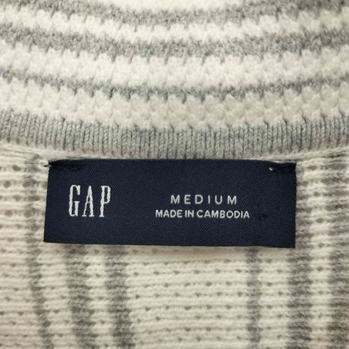 ギャップ Gap コットン ストライプ柄ポロシャツ メンズ JPN:M