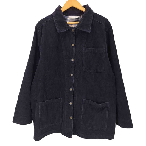 ドレスバーン DRESSBARN 裏地チェック柄 コーデュロイシャツジャケット メンズ