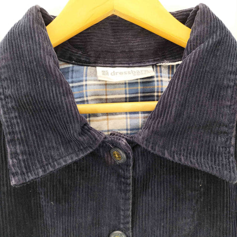 ドレスバーン DRESSBARN 裏地チェック柄 コーデュロイシャツジャケット メンズ