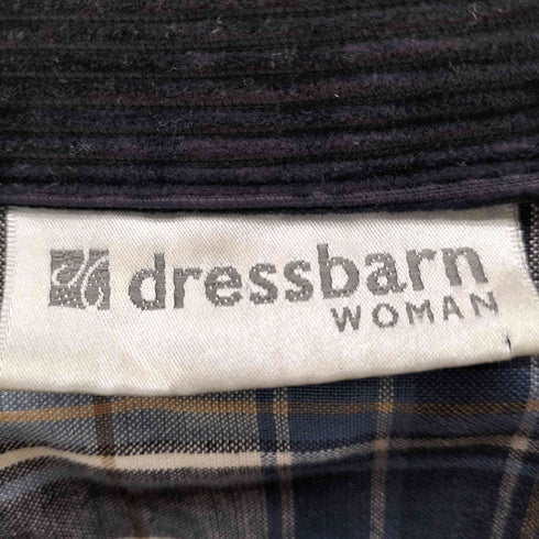 ドレスバーン DRESSBARN 裏地チェック柄 コーデュロイシャツジャケット メンズ