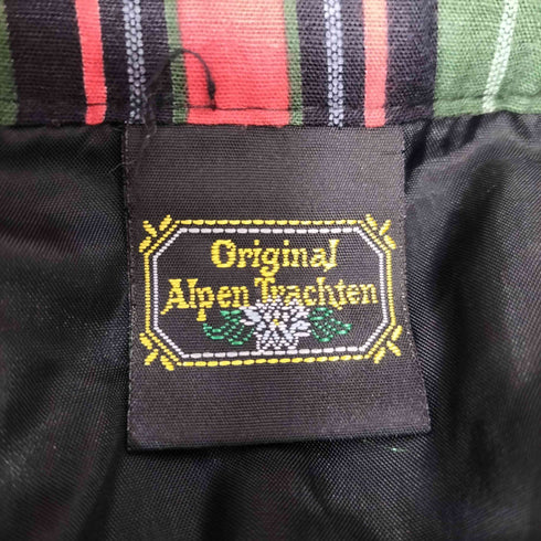 original alpen trachten ストライプ柄 シルクコットン チロルスカート レディース