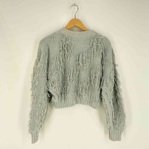 ファーファー furfur ショート丈フリンジラメニット レディース FREE