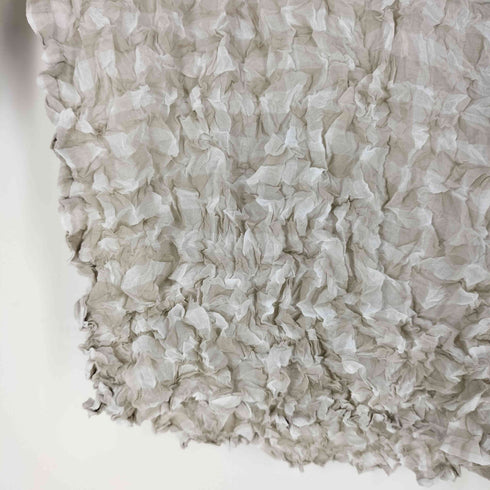 イッセイミヤケミー ISSEY MIYAKE me シワ加工 ブロックチェック カットソー レディース