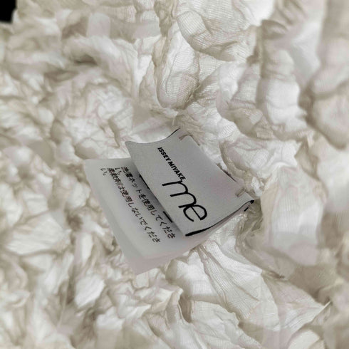 イッセイミヤケミー ISSEY MIYAKE me シワ加工 ブロックチェック カットソー レディース